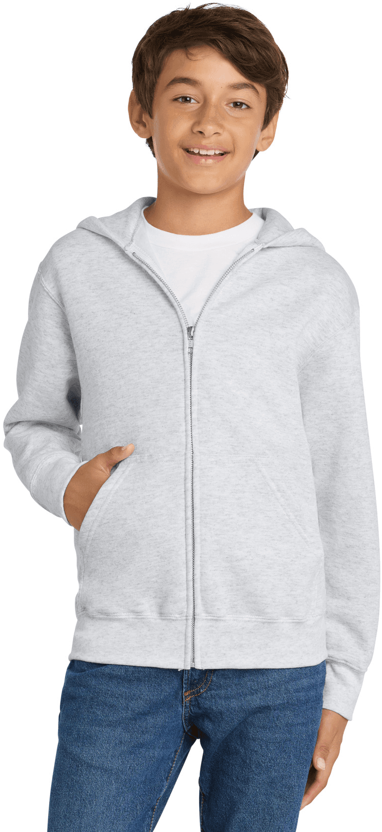Youth Core Fleece Full-Zip Hooded Sweatshirt