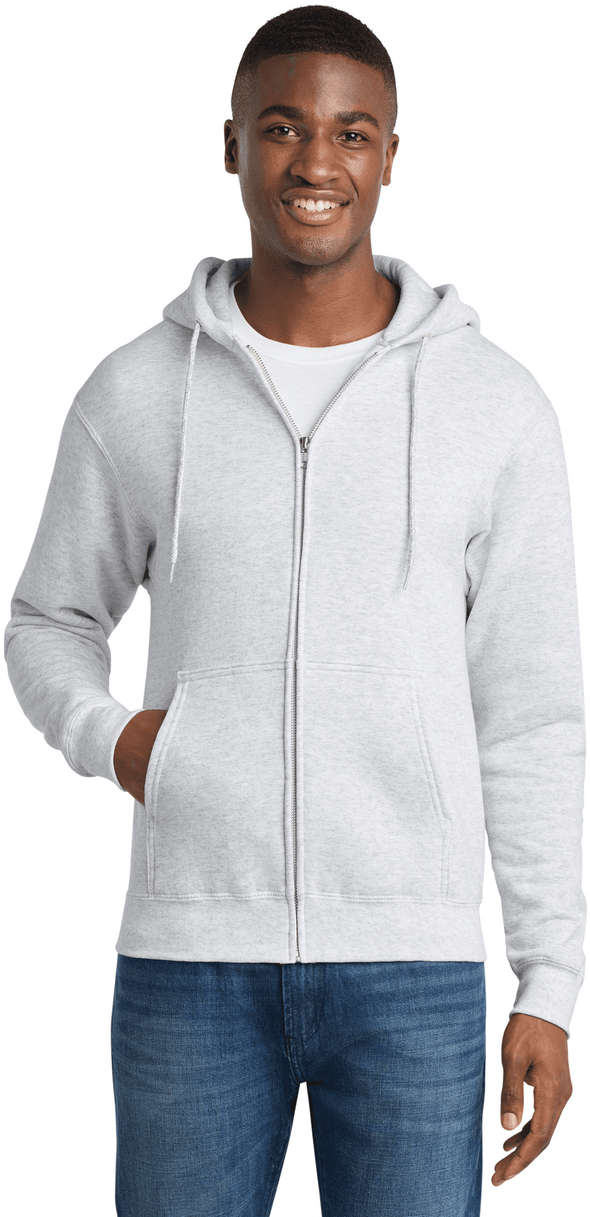 Core Fleece Full-Zip Hooded Sweatshirt.