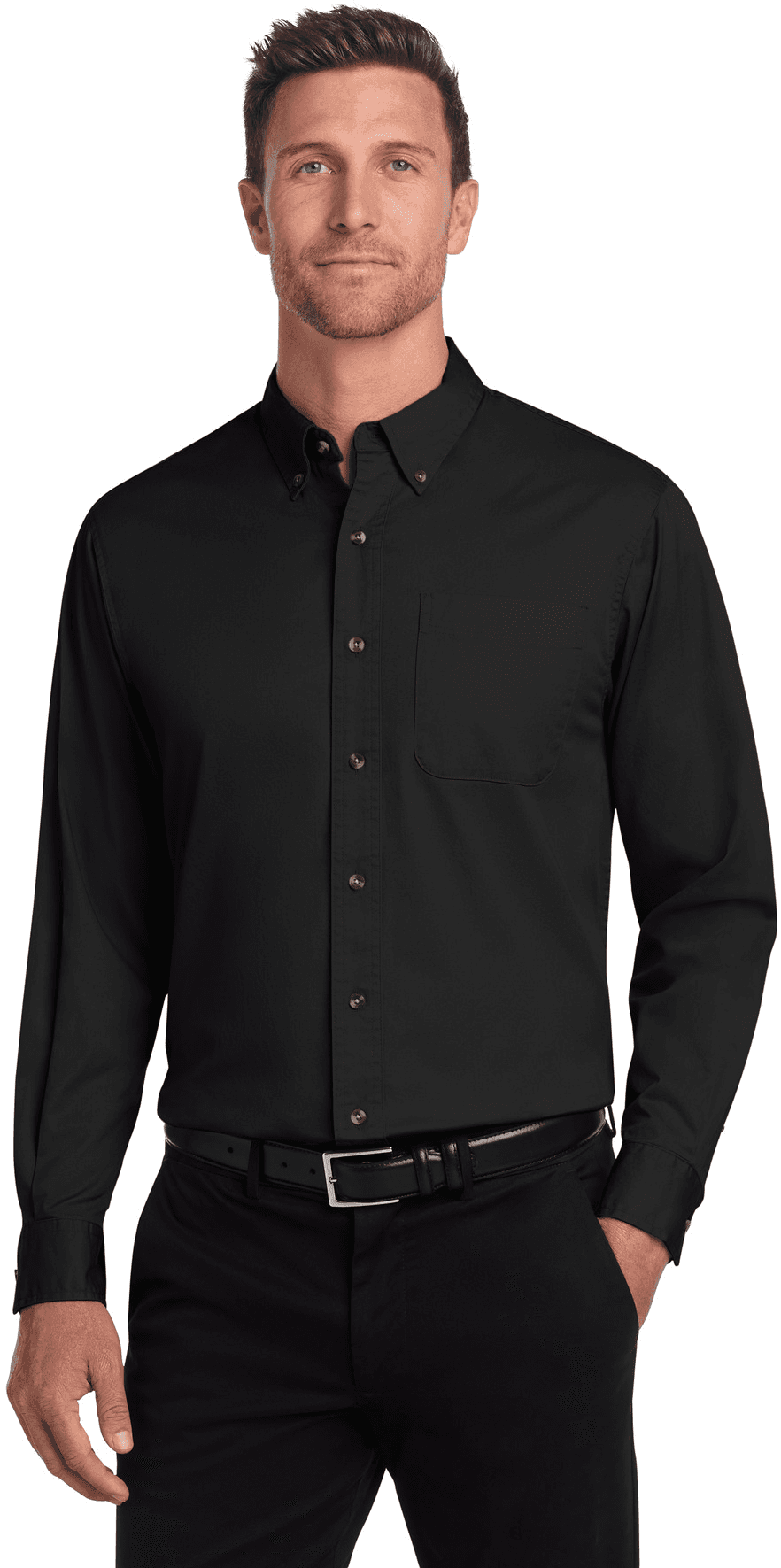 Long Sleeve Twill Shirt.