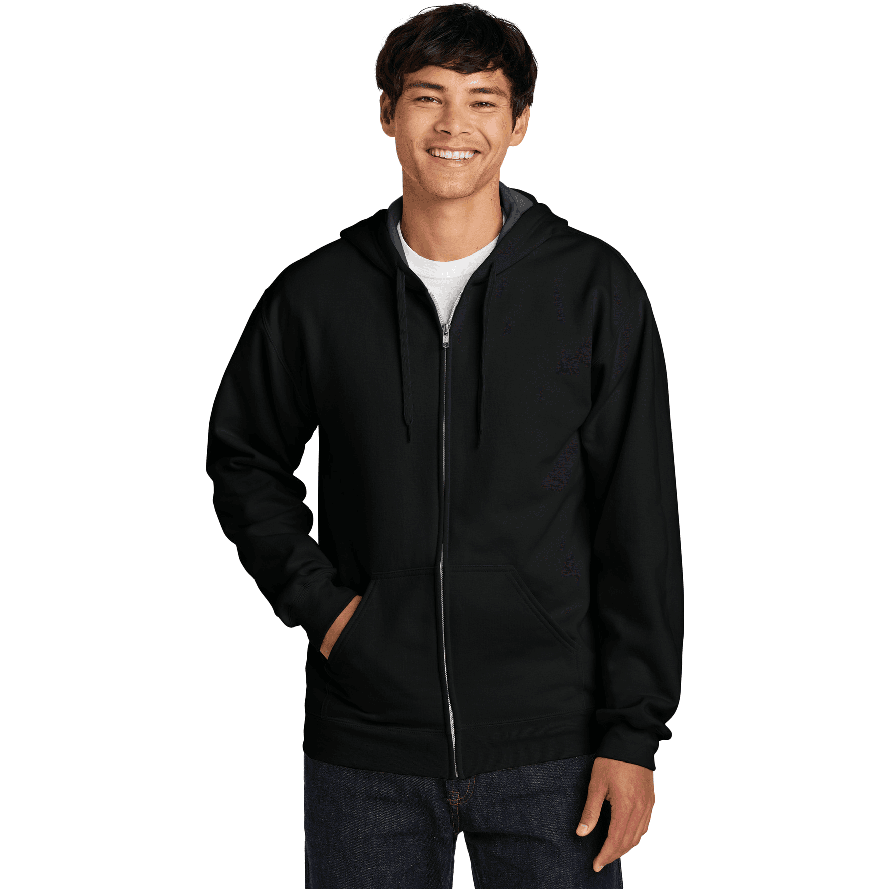 Softstyle Midweight Fleece Full-Zip Hooded Sweatshirt