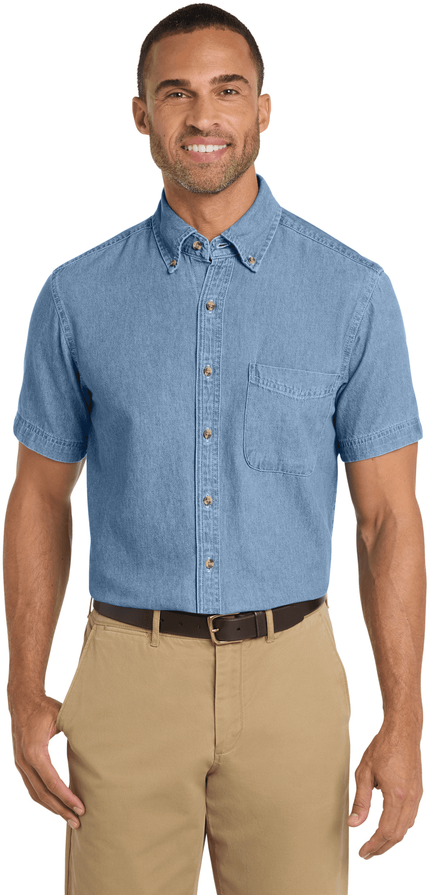Short Sleeve Value Denim Shirt.