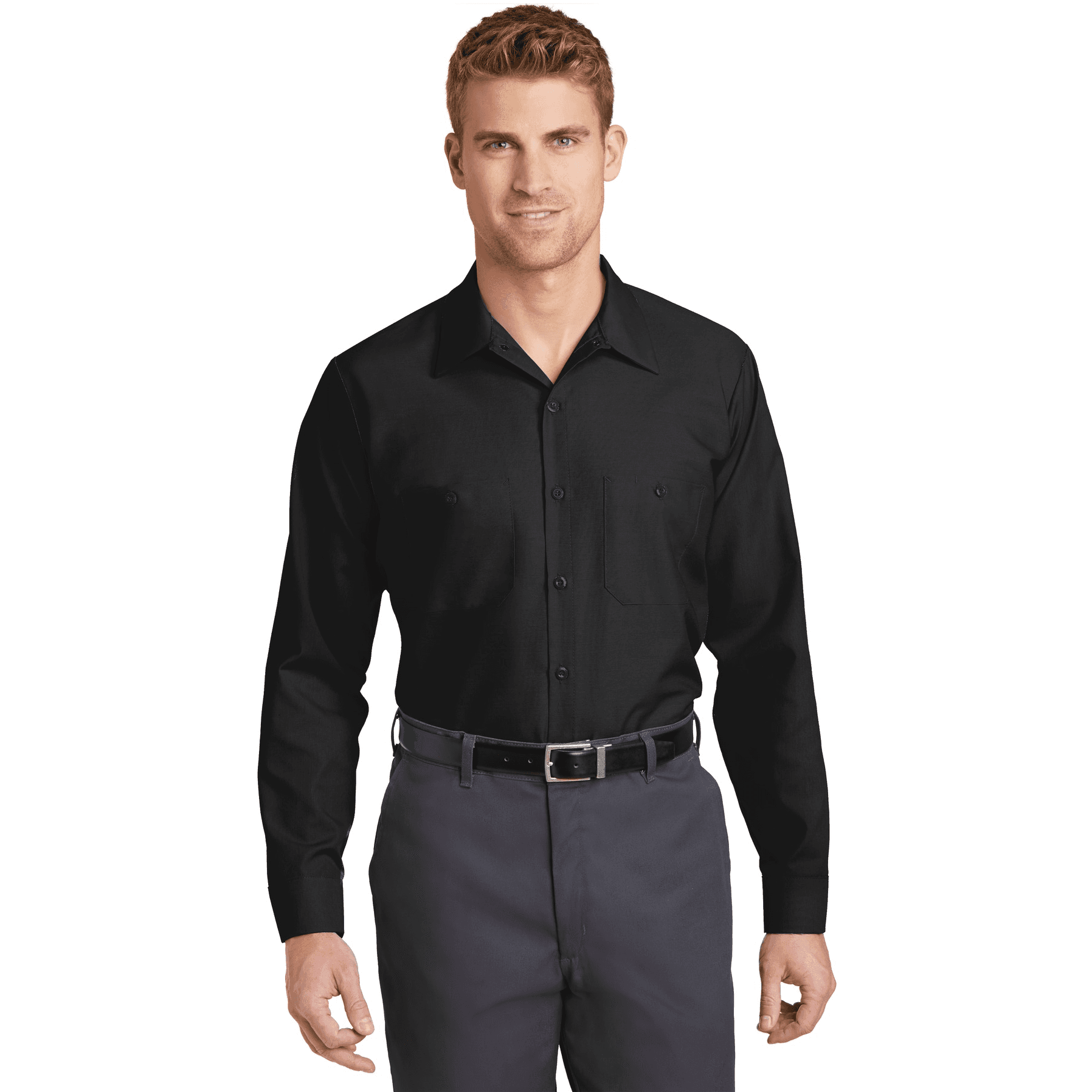 Long Sleeve Industrial Work Shirt.