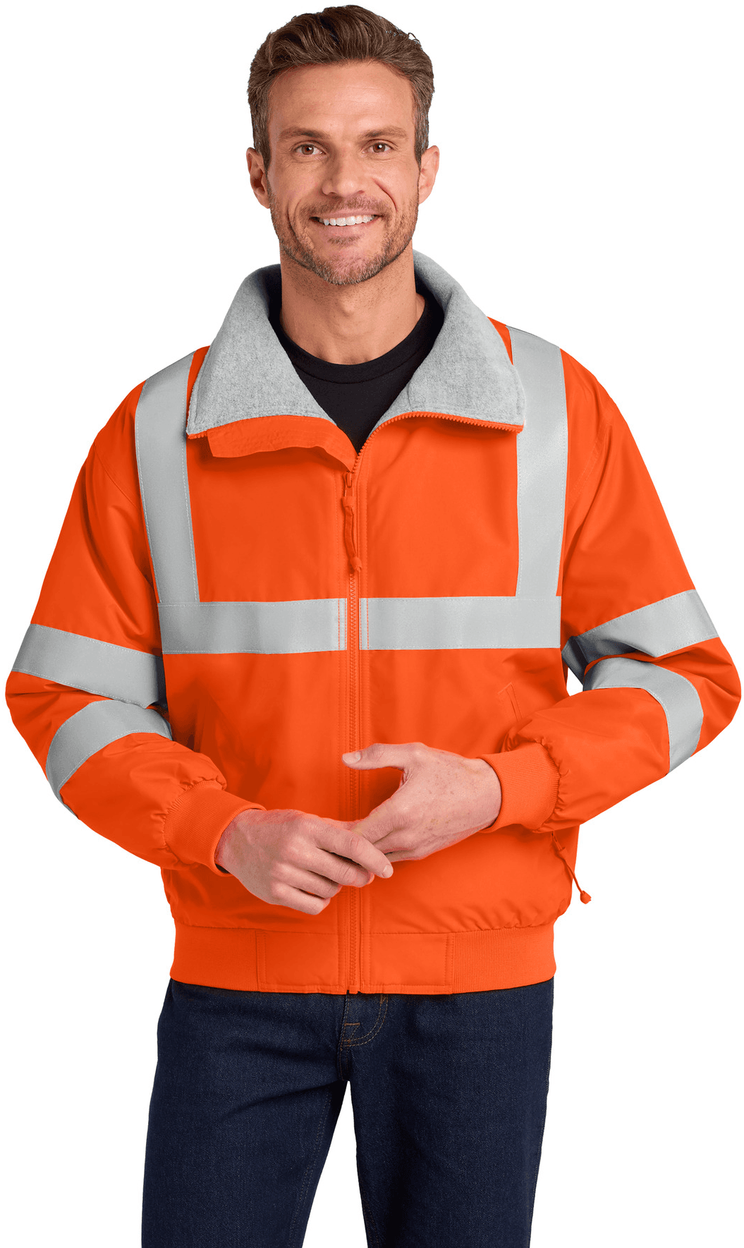 Enhanced Visibility Challenger Jacket with Reflective Taping.