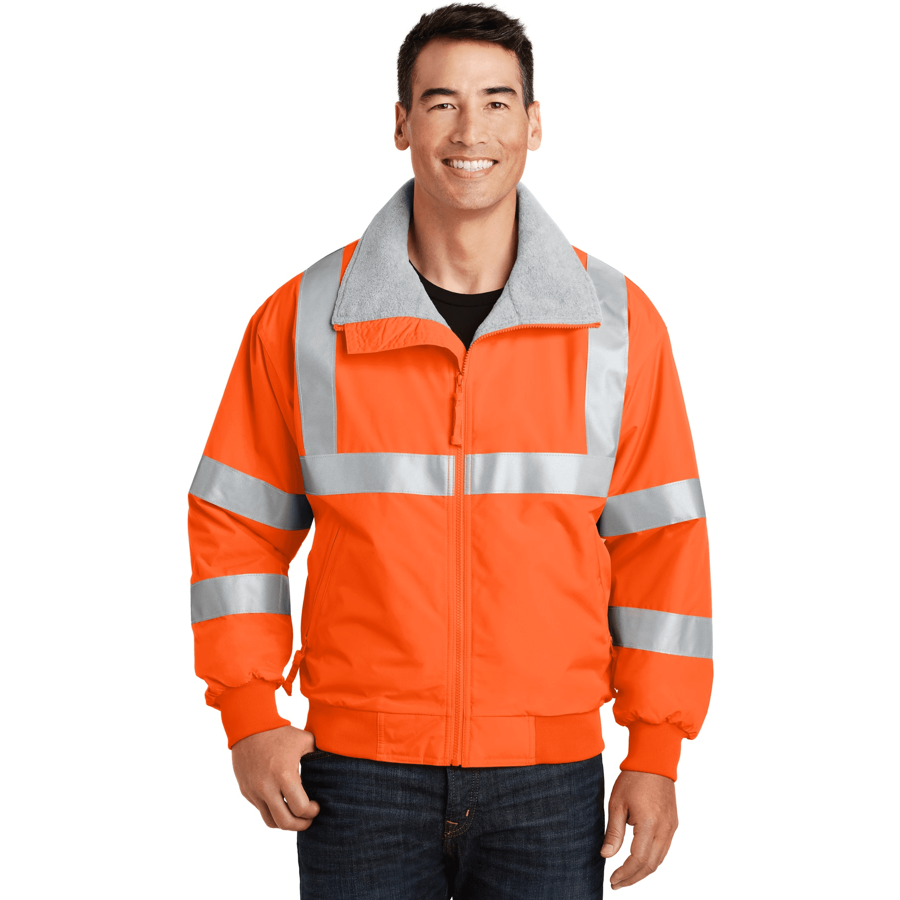 Enhanced Visibility Challenger Jacket with Reflective Taping.