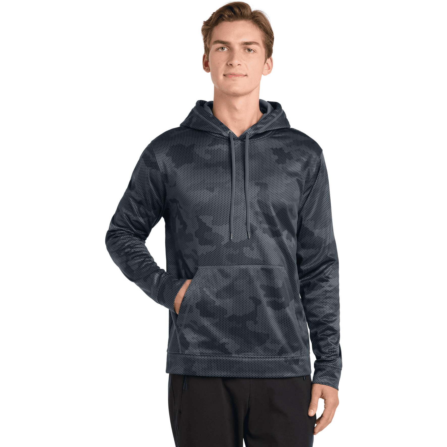 Sport-Wick CamoHex Fleece Hooded Pullover.