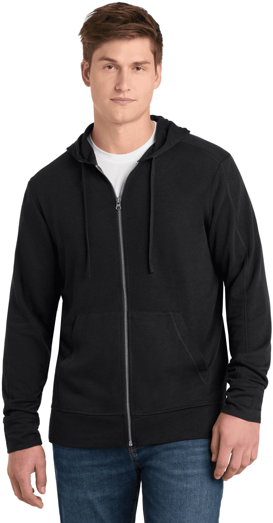 PosiCharge Tri-Blend Wicking Fleece Full-Zip Hooded Jacket