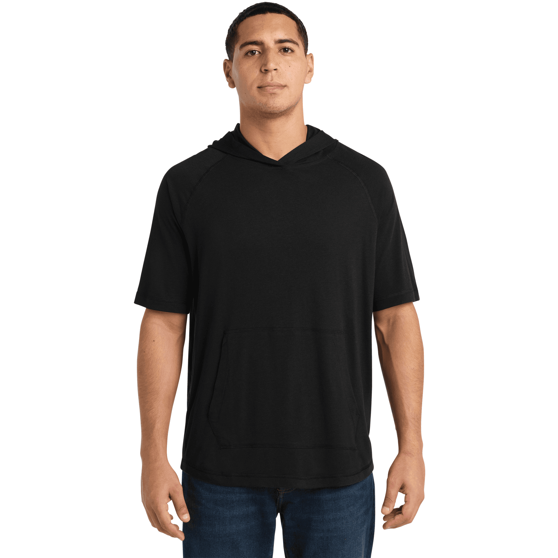 PosiCharge Tri-Blend Wicking Short Sleeve Hoodie.