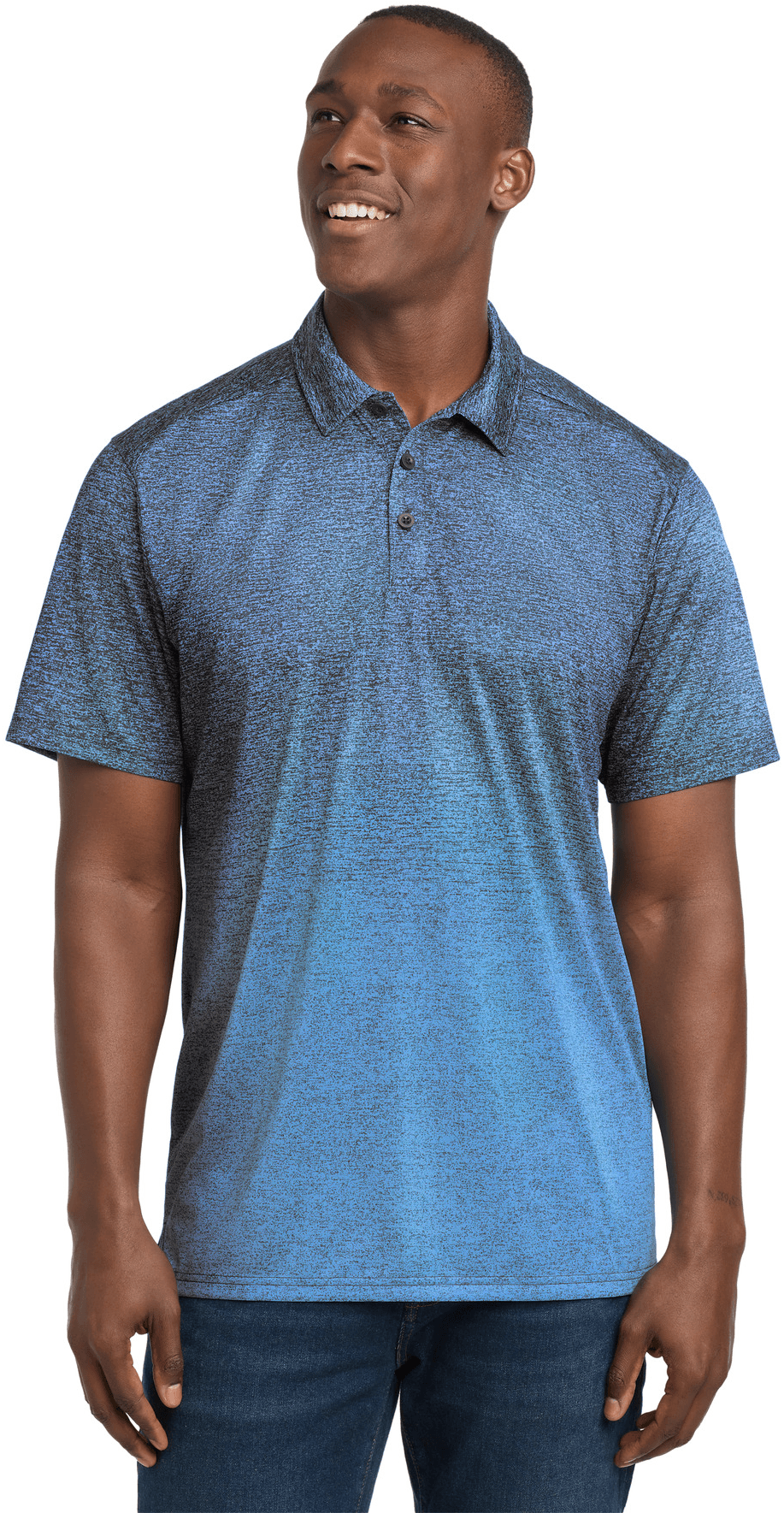 Ombre Heather Polo.
