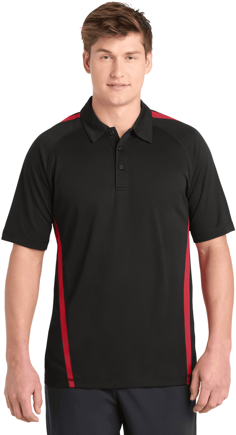 PosiCharge Micro-Mesh Colorblock Polo.