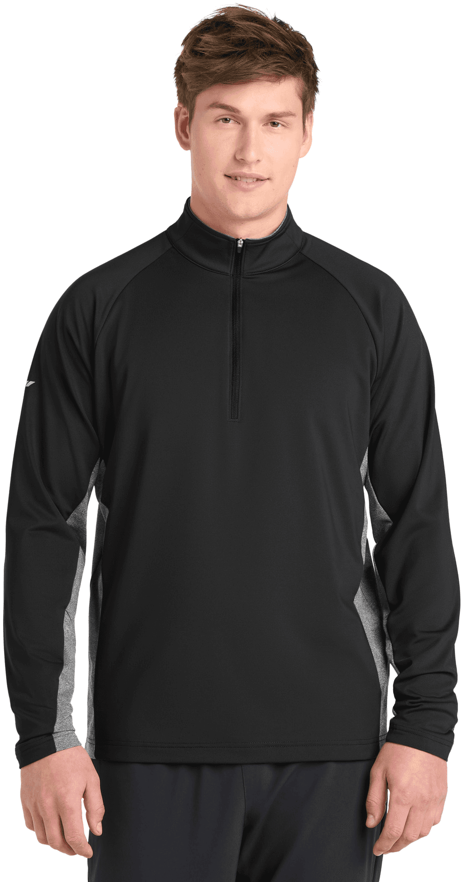 Sport-Wick Stretch Contrast 1/4-Zip Pullover.
