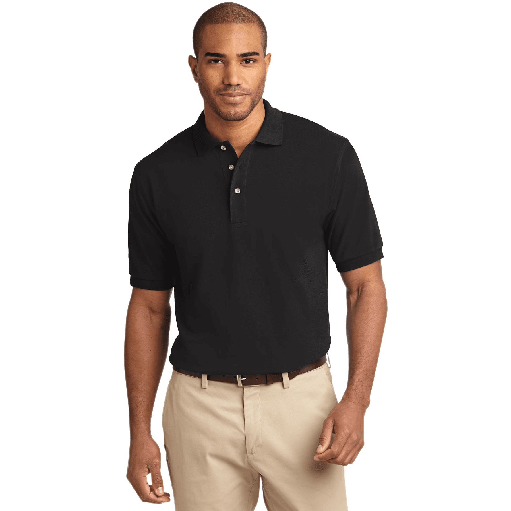 Tall Heavyweight Cotton Pique Polo.