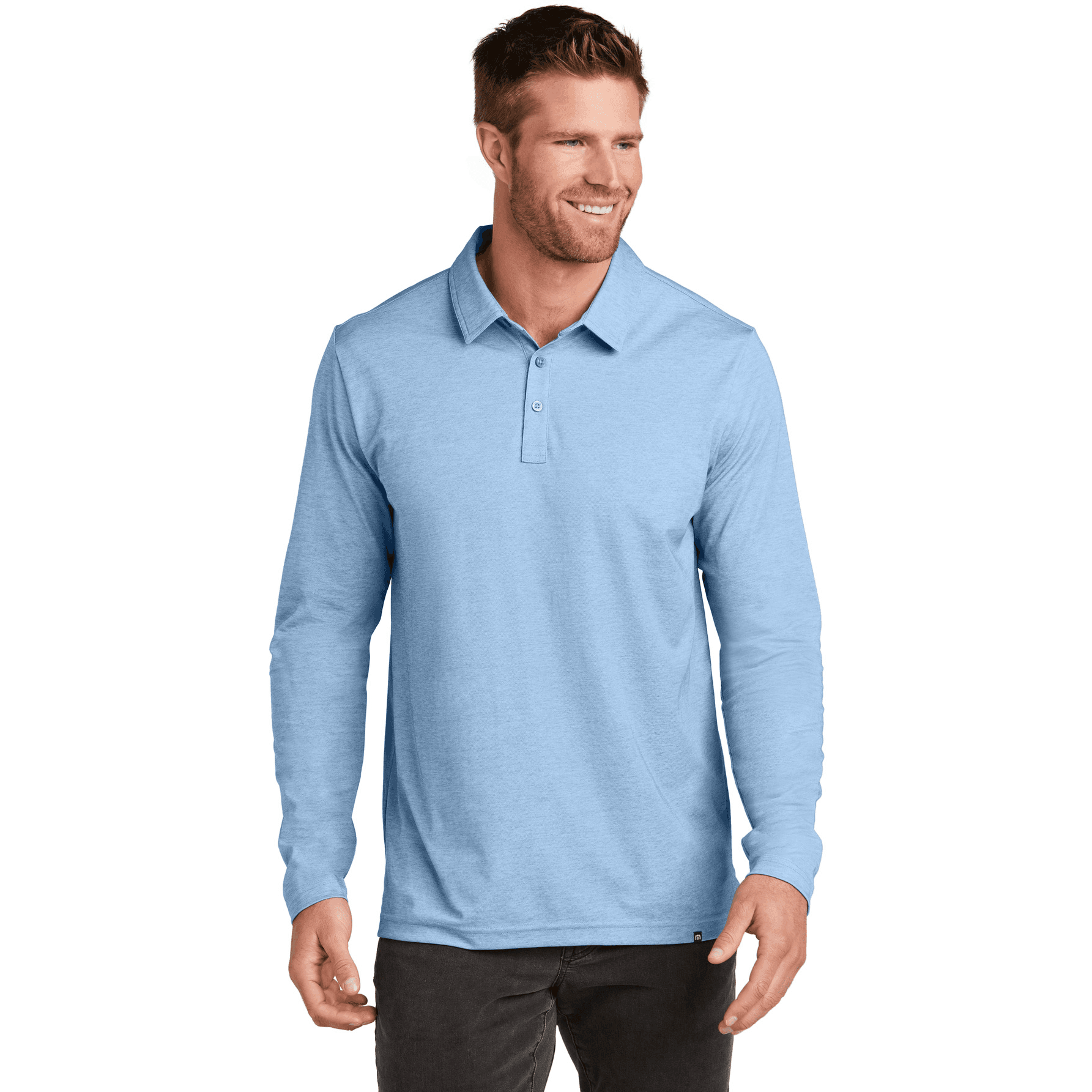 Oceanside Heather Long Sleeve Polo