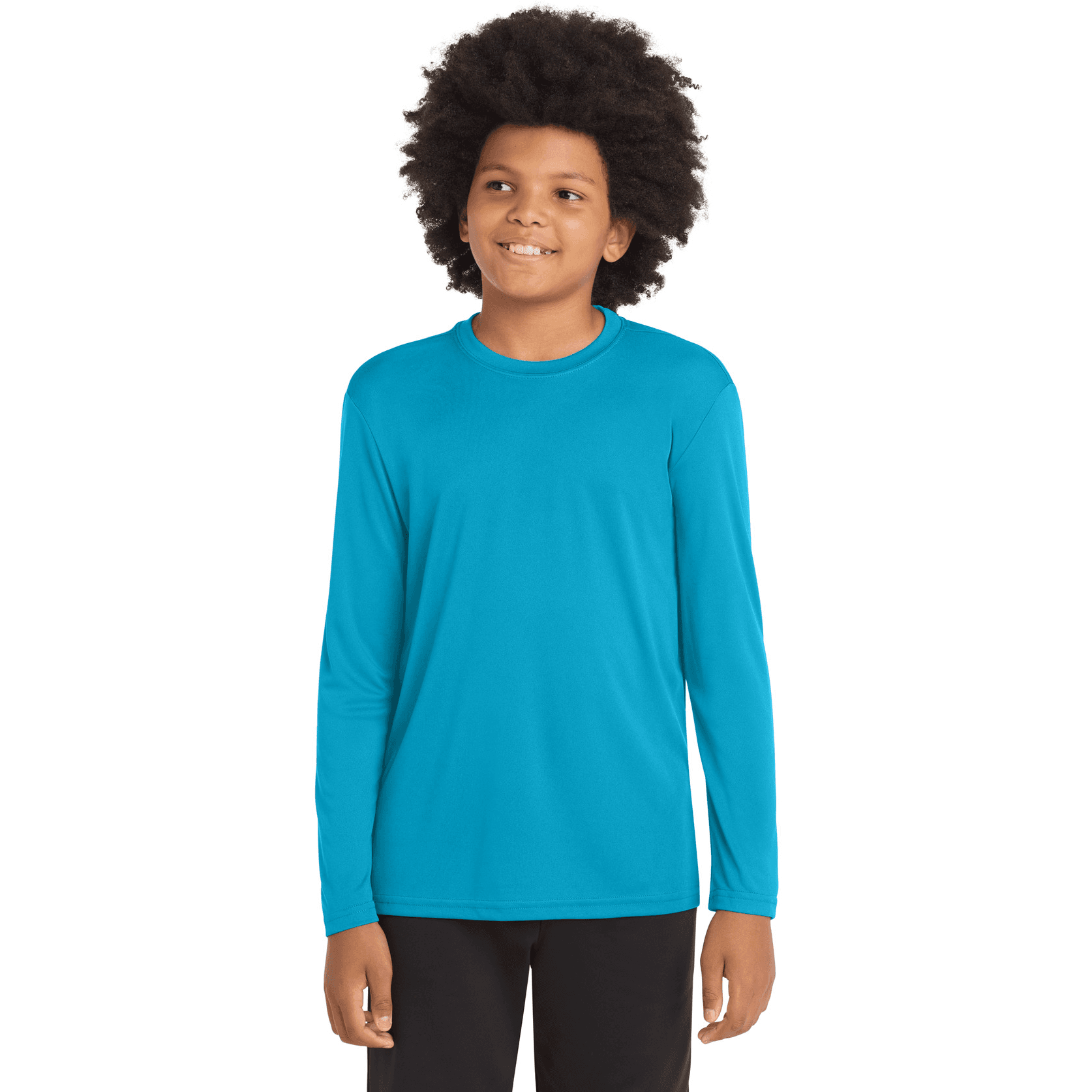 Youth Long Sleeve PosiCharge Competitor Tee.