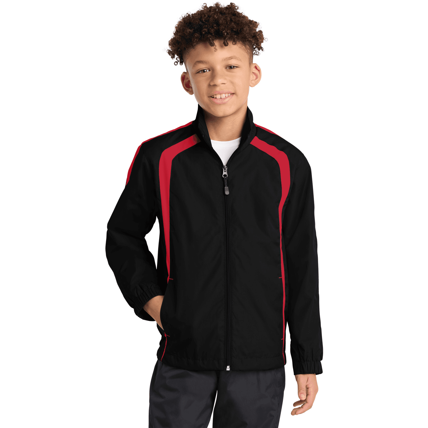 Youth Colorblock Raglan Jacket.