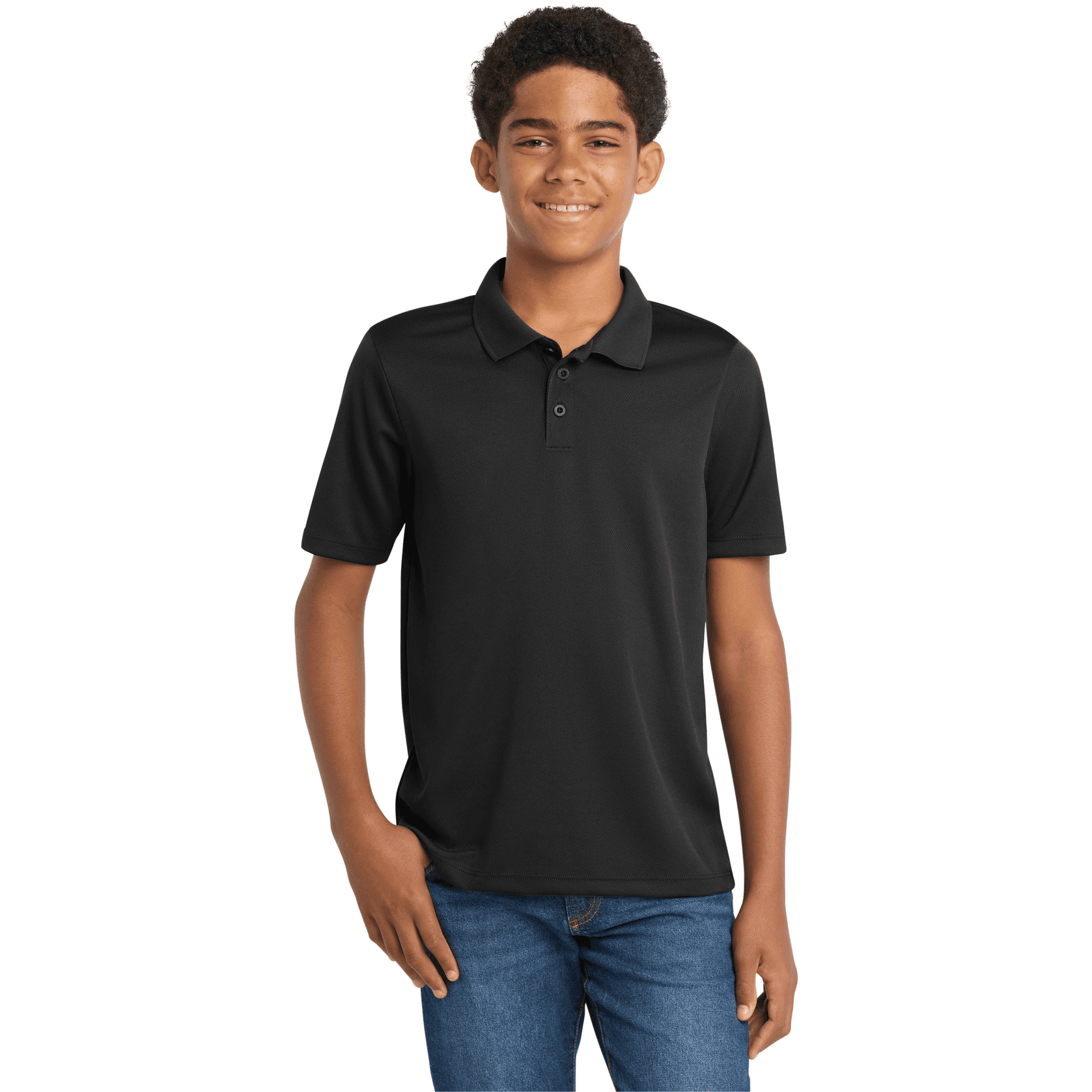 Youth PosiCharge RacerMesh Polo.