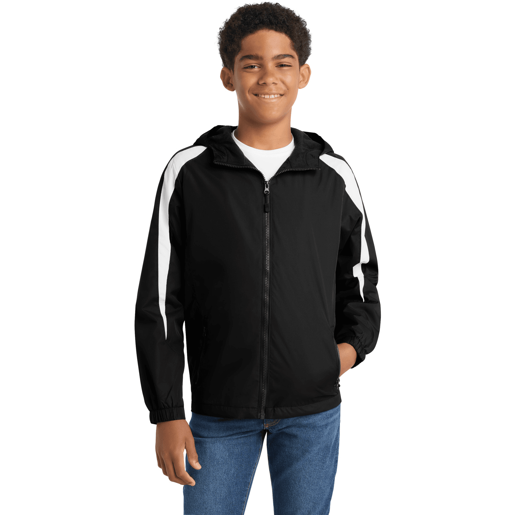Youth Fleece-Lined Colorblock Jacket.
