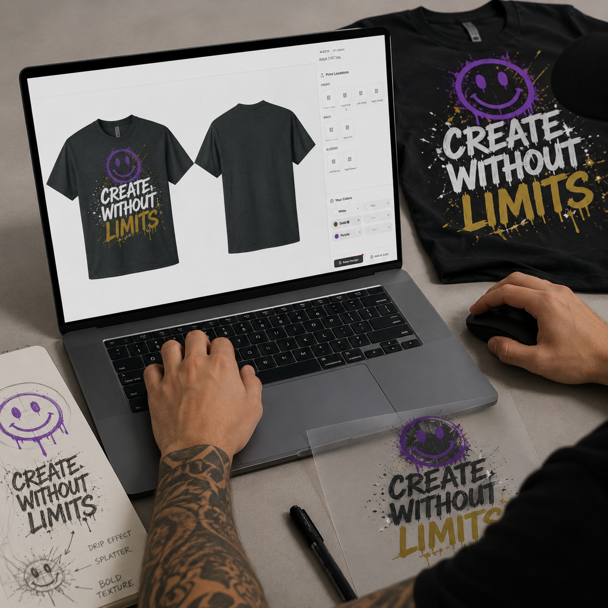 See your design on real products before you order.